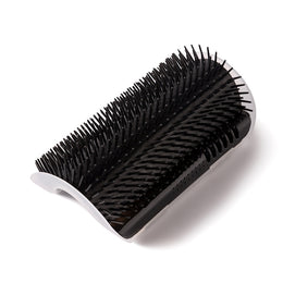 Coathaus Cat Self-Groomer Corner Brush in Charcoal